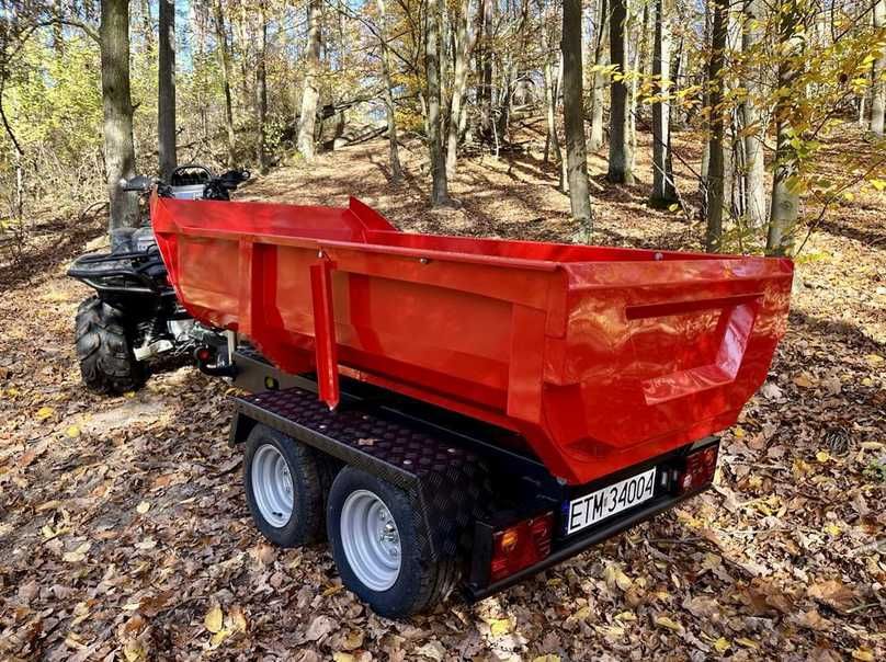Przyczepa z wywrotem pod quada, utv, auto, ciągnik