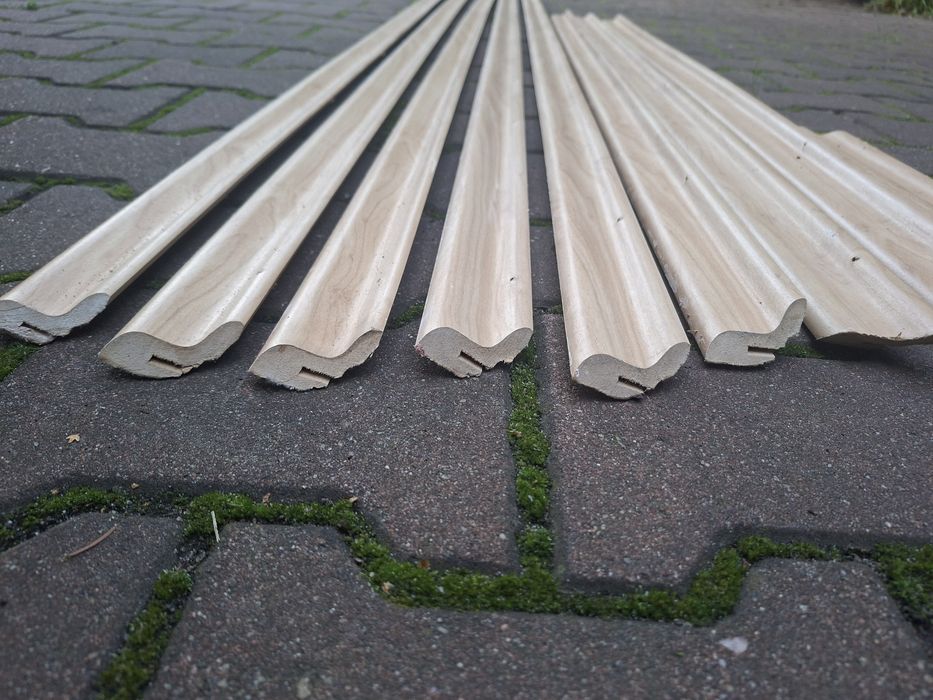 Listwy przypodłogowe MDF używane 16,5m za 99zł