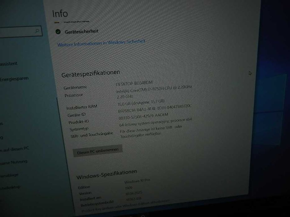 Fujitsu Celsius H780 Core i7-8750H 16GB DDR4 512GB NVMe