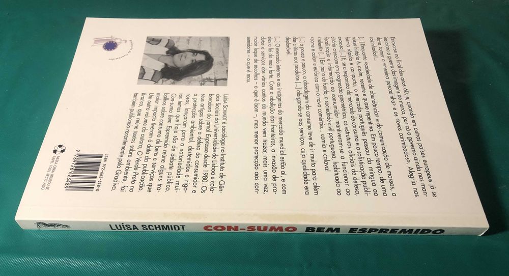 Livro "Consumo Bem Espremido", de Luísa Schmidt