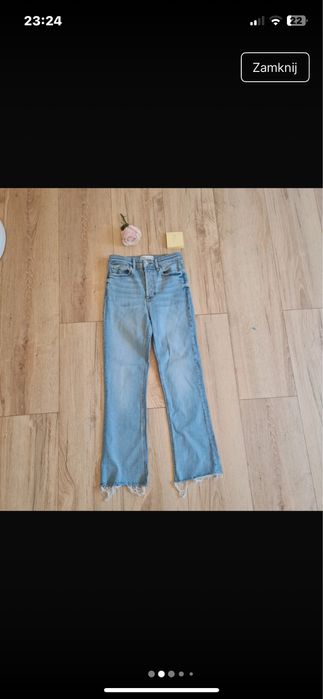 Spodnie damskie jeansy Zara r.xs nowe