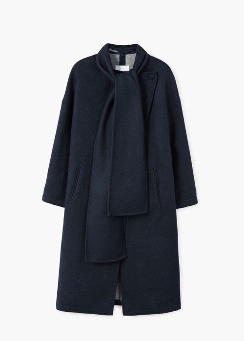 Płaszcz granatowy Mango S