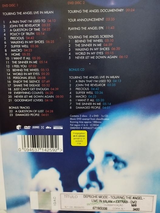 Depeche Mode (DVD+CD) Touring The Angel