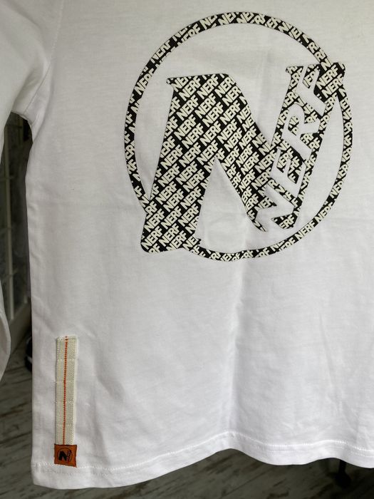 Nerf biala koszulka bluzka na długi rękaw nowa tshirt