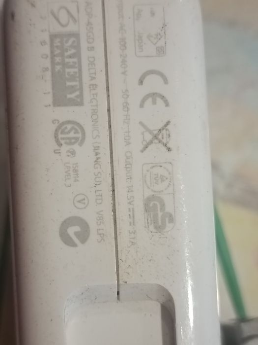 Oryginalny zasilacz MacBook A1244 14,5V 3,1A 45W