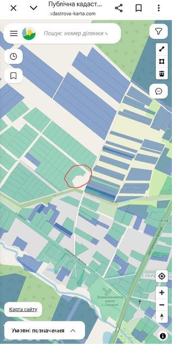 Продам земельну ділянку під забудову у с. Сокиричі