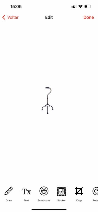 Bengala Tripé com 3 pontos de apoio