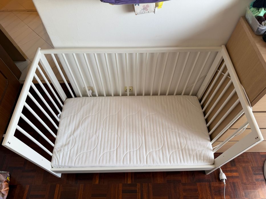Berço IKEA Gulliver com colchão KRUMMELUR