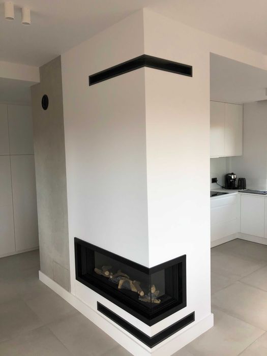 Kominek narożny – Montaż Zabudowa kominka Zamość