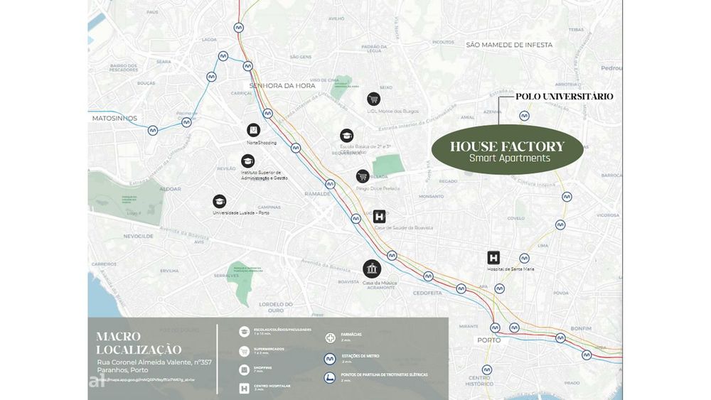 Apartamento T2 House Factory na Asprela, Porto