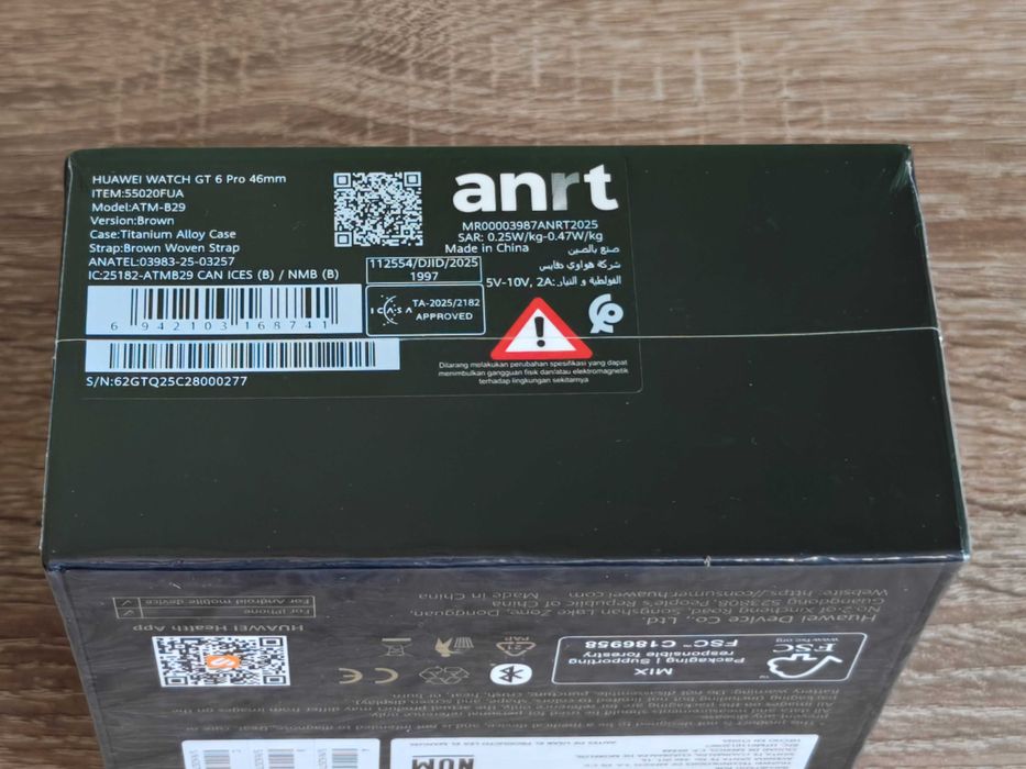 Huawei watch GT 6 Pro Black/Brown/Titanium 46mm Global Version