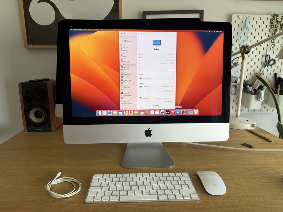 MAC 21” de 2017 como novo. Com teclado e rato
