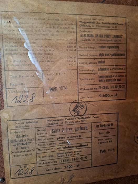 Zestaw Segmentowy "URSZULA" PRL