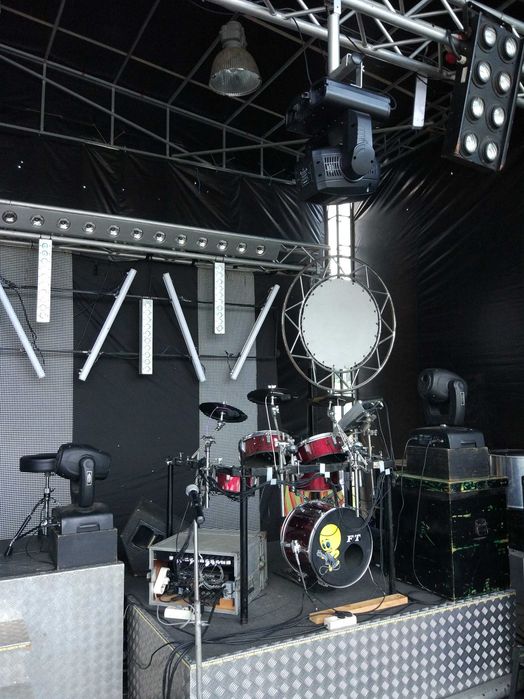 Material Banda - Colunas Amplificadores Moving Heads