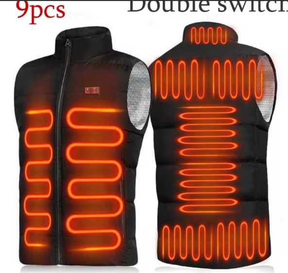 Жилет з електропідігрівом від павербанка жилетка с подогревом