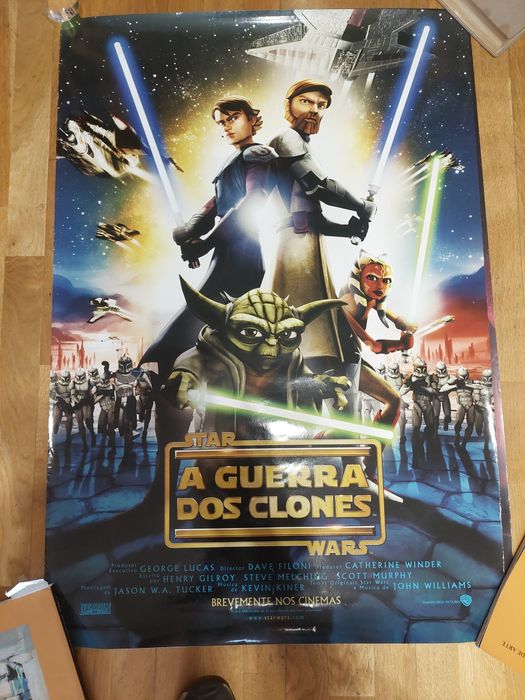Grande poster publicitário star wars