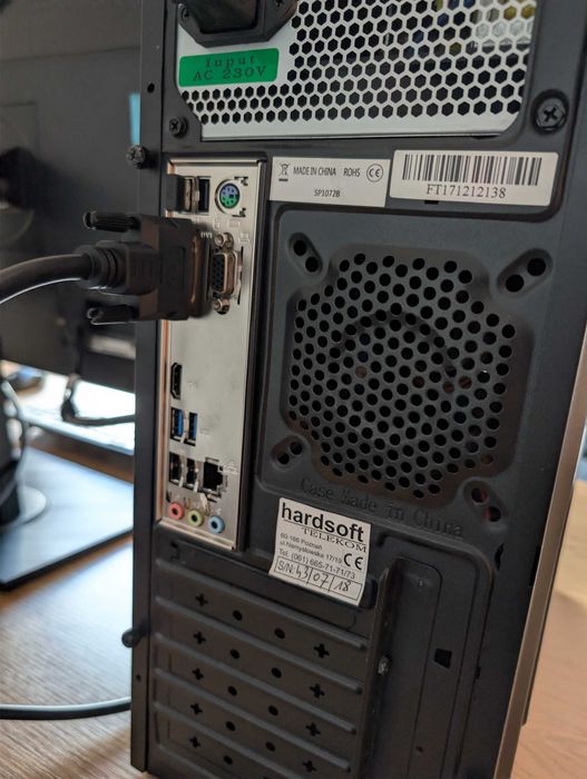 Zestaw komputerowy Intel i3-8100 | 12 GB RAM | SSD | ASUS 24" | Windows 10 | Gotowy do pracy
