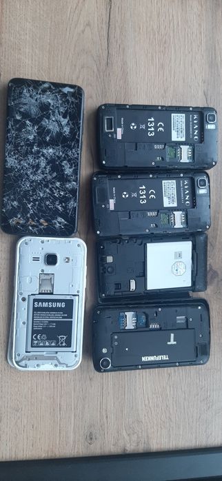 Smartfony 6szt. uszkodzone