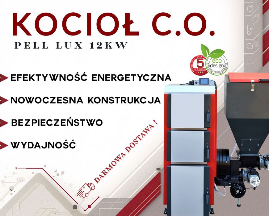 Kotły Kocioł Piec TECHNIX PELL LUX 12 kW na pellet - PRODUCENT