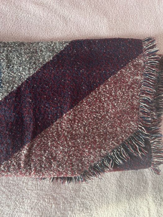 Szal w kratę ze skosa