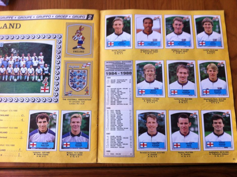 caderneta euro 88 completa