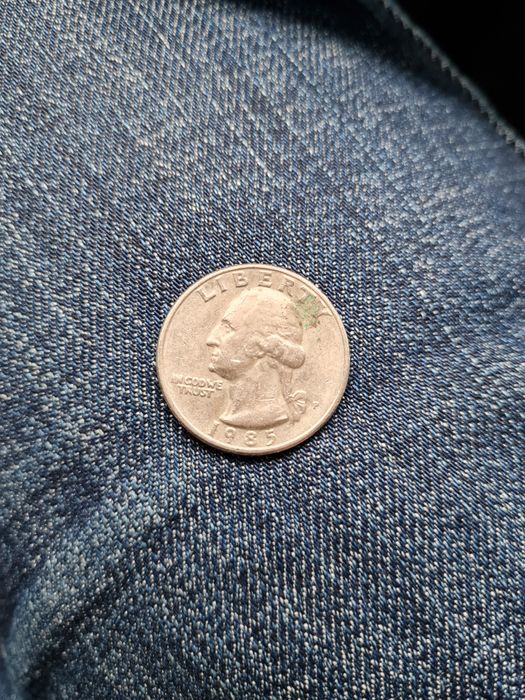 Монета Liberty Quarter Dollar 1985