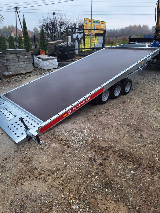 Wynajem wypożyczalnia przyczep lawet platforma uchylna DMC 3,5T Kraków