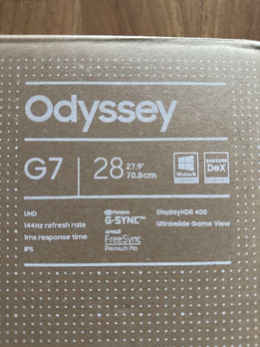 Monitor Samsung Odyssey G7 28" 4K 144Hz (com HDMI 2.1)