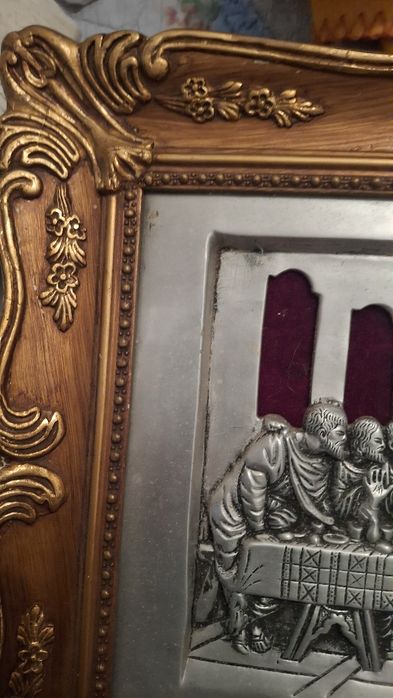 Quadro da ceia de Cristo com os doze disciplos