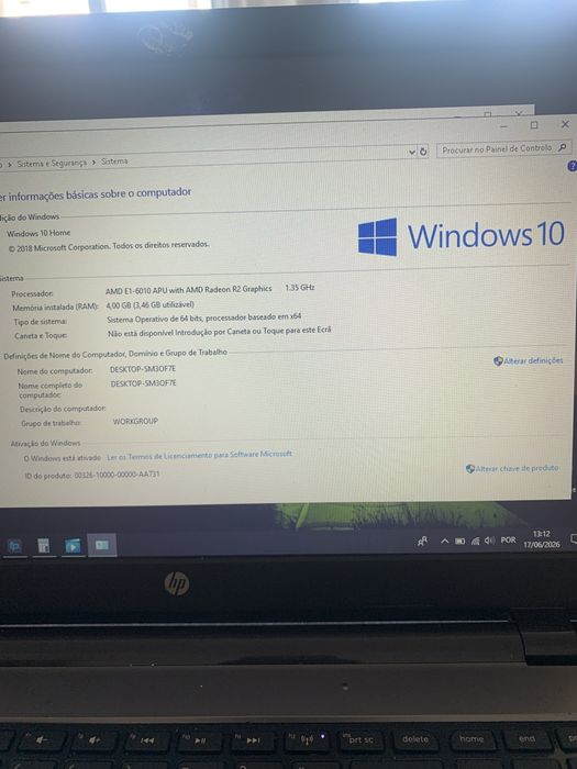 Portatil HP Perfeito