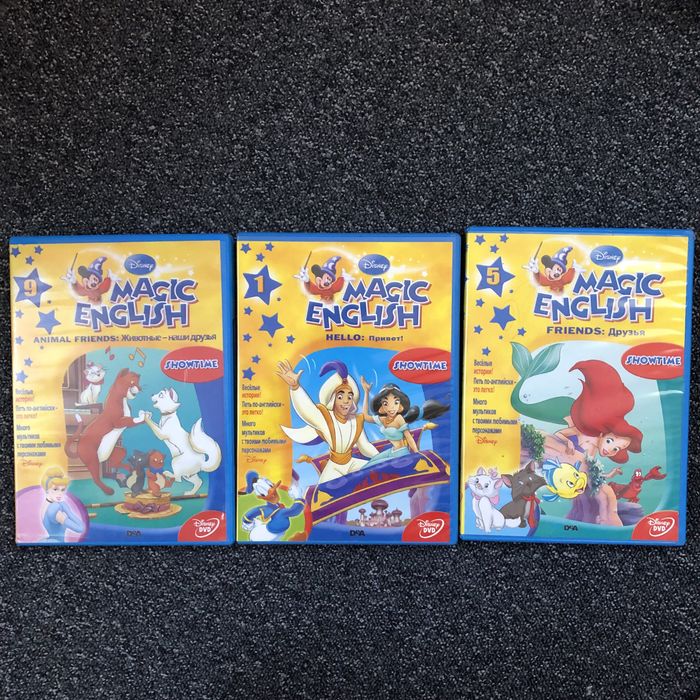 magic english комплект show time disney мультики для дітей уроки ігри англійською