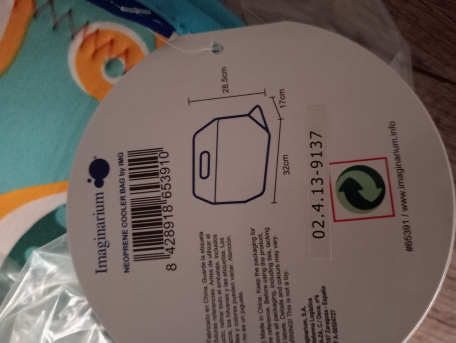 Lancheira de neoprene nova