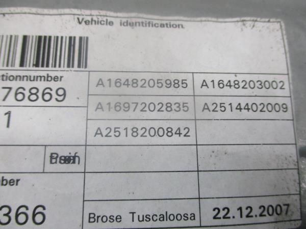 Elevador vidros frente direito MERCEDES-BENZ Classe R (W251, V251)