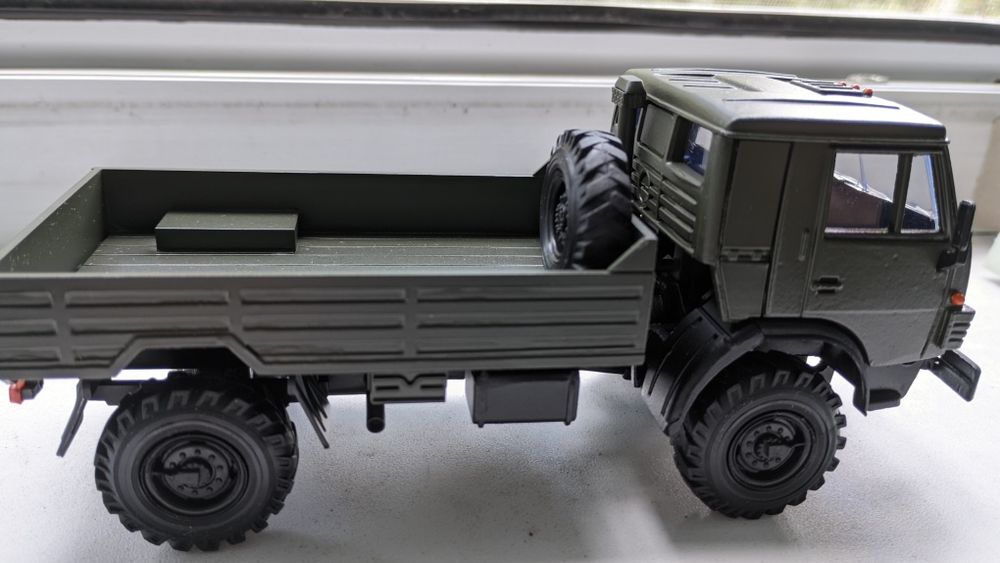 Эксклюзив! Модель КамАЗ-43501, поворотные колеса, 4х4, 1/43