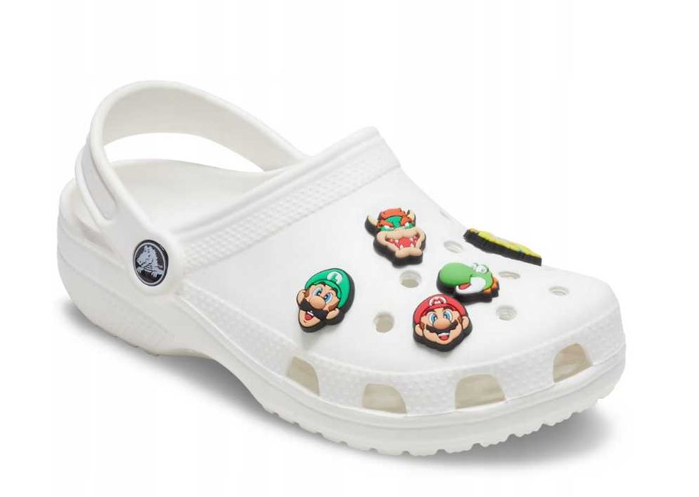 Przypinki do butów Crocs Mario