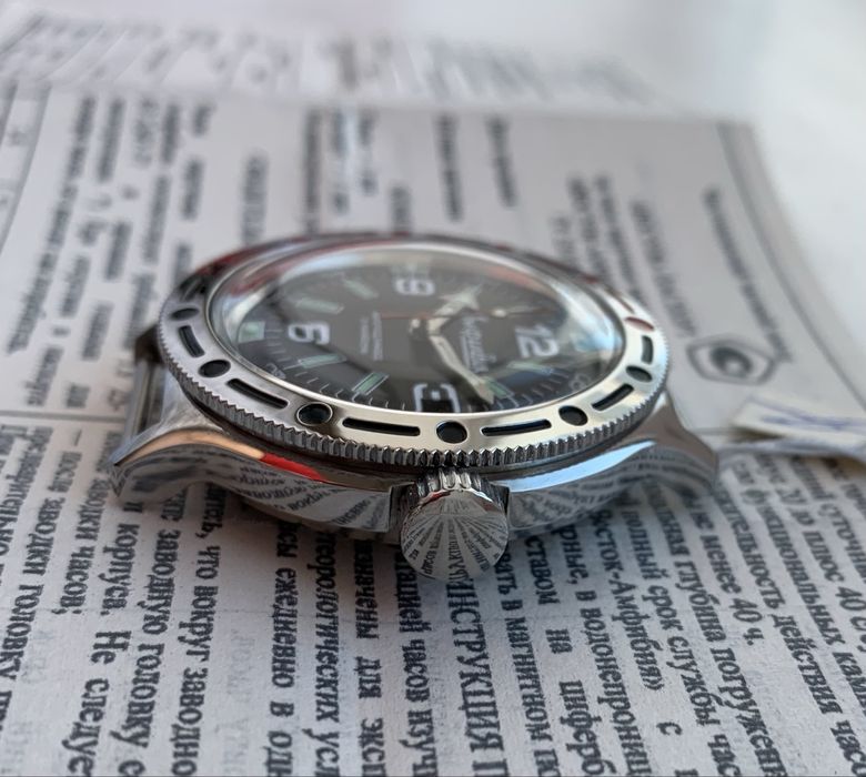 Новые часы Восток Амфибия 1991 год СССР Автоподзавод