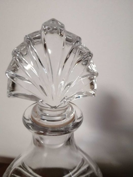 Garrafa decorativa de cristal