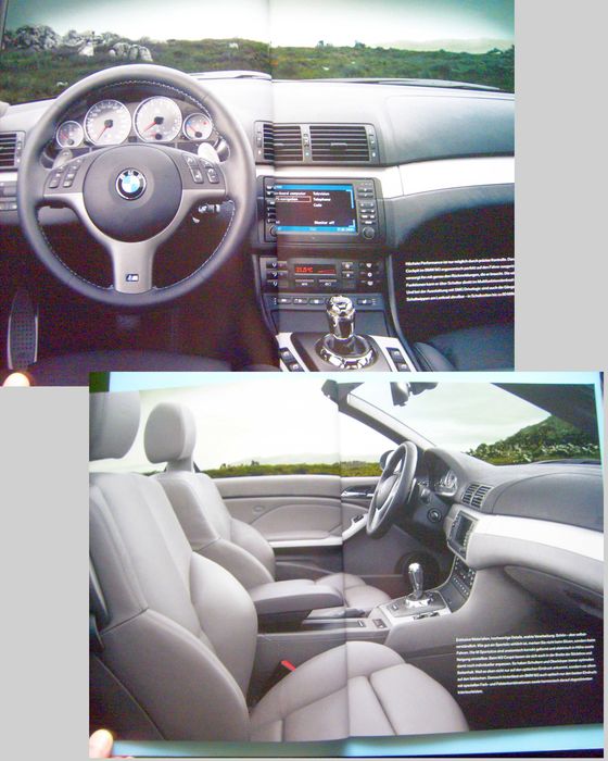 BMW M3 E46 Coupe & Cabrio 2005 - prospekt 80 str., stan BDB  *przesyłka GRATIS !