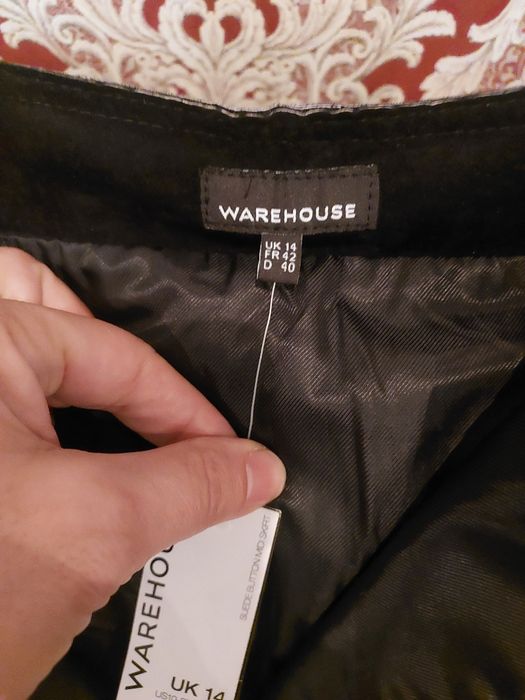 Юбка замшевая новая чёрная..