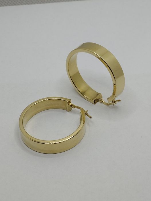 Złote duże koła , złoto 585