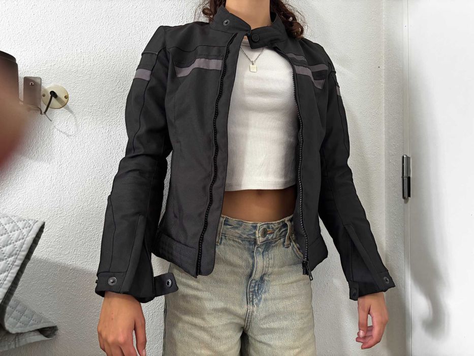 casaco motard como novo