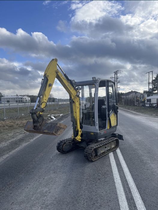 Minikoparka wacker neuson et 18 2018 regulacja gasienic szybkozlacze