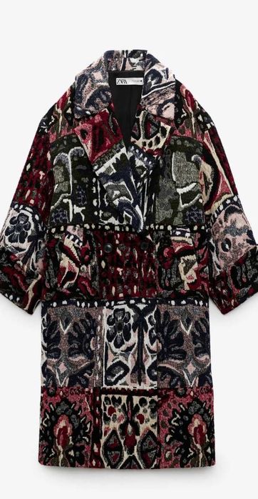 Пальто печворк Zara