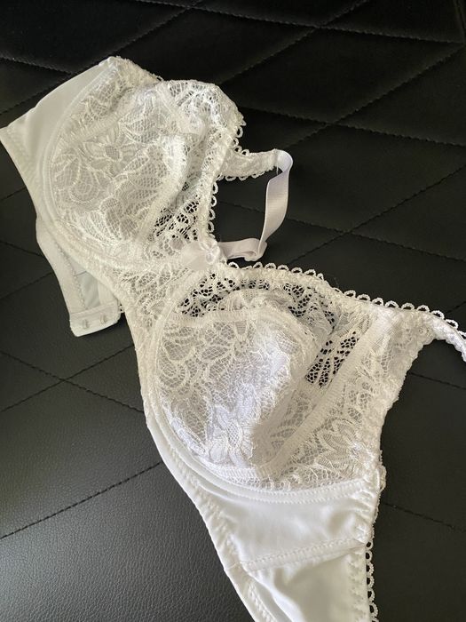 Мереживний білий ліф бюстгальтер