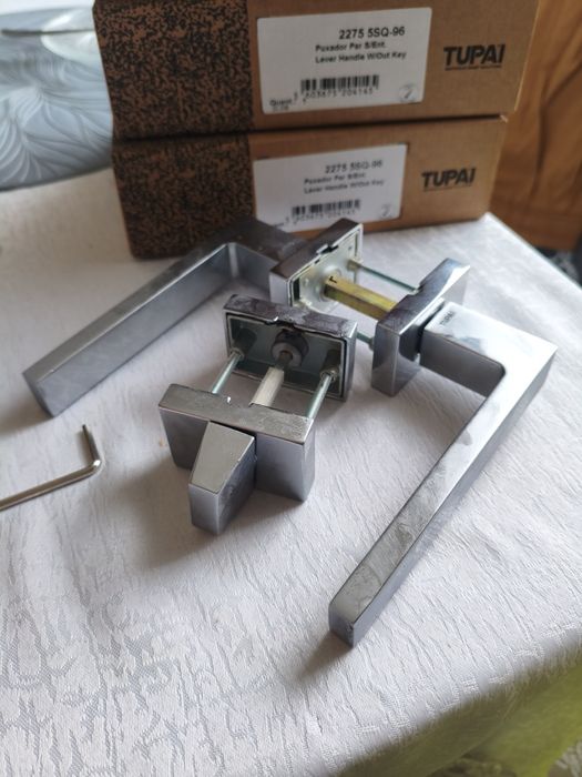 Klamki Tupai solidne ciężkie