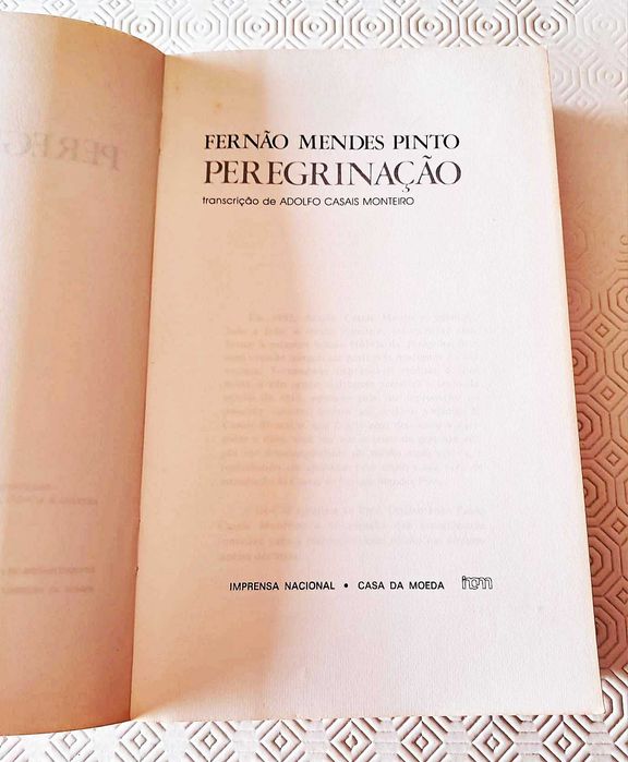 Peregrinação - Fernão Mendes Pinto (Ed. INCM 1983) – Adolfo Casais Monteiro