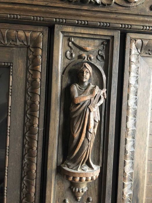 Biblioteka neorenesansowa 300x205x55 brązowy dąb