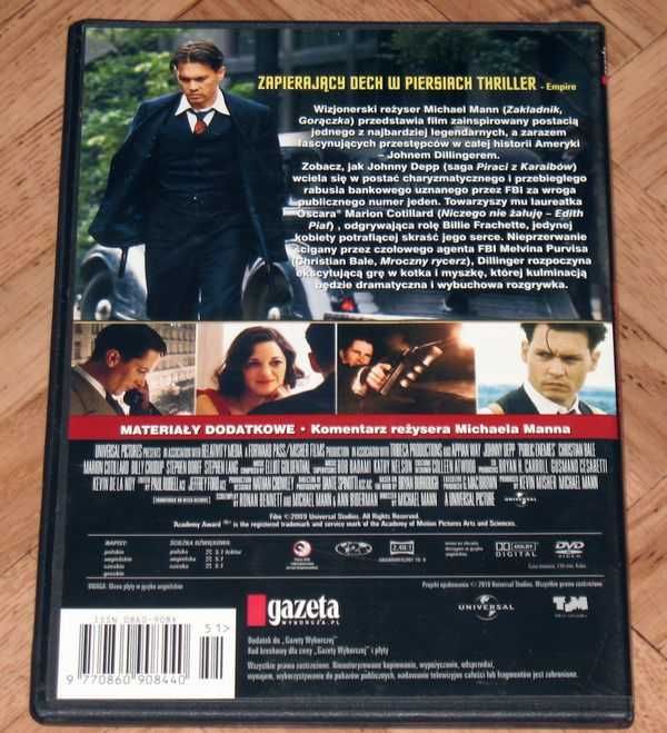DVD Wrogowie publiczni Public Enemies NOWY