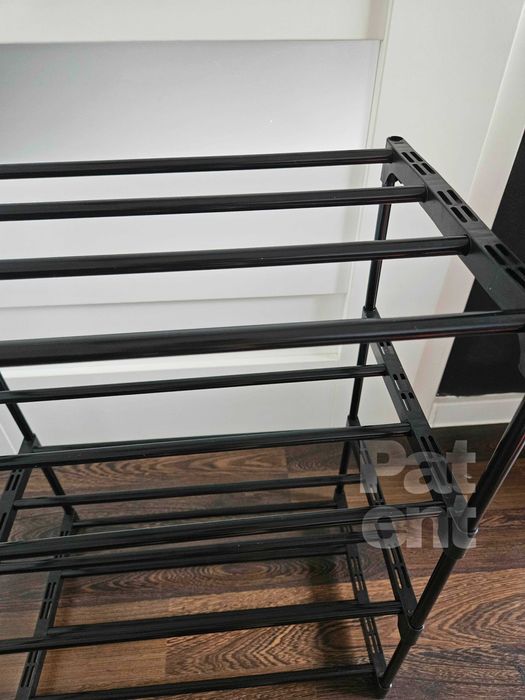 Przechowywanie dom 4 poziomy na pudełka czarny