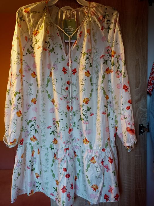 Sukienka na lato h&m krótka kwiaty M